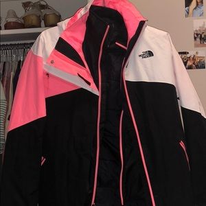 North face (2 jacket layers) Snow coat